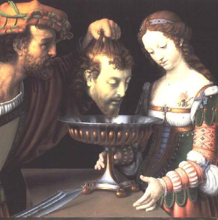 Salome with the head of John the Baptist a Andrea Solario