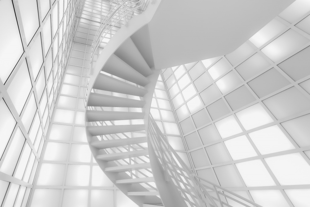 Stairs in White a Andreas Bauer