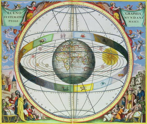 Map of Christian Constellations, from 'The Celestial Atlas, or The Harmony of the Universe' (Atlas c a Andreas Cellarius