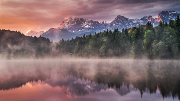Sunrise at the Lake a Andreas Wonisch