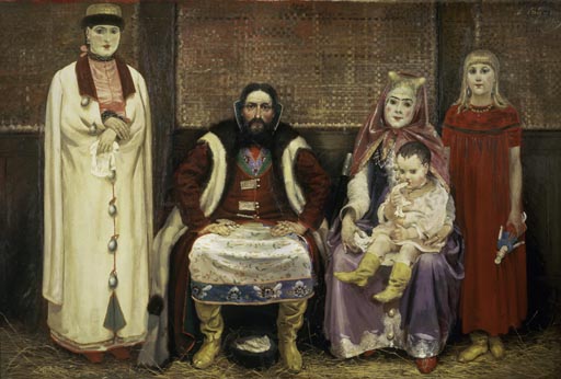 Russische Kaufmannsfamilie im 17. Jahrhundert a Andrej Petrowitsch Rjabuschkin
