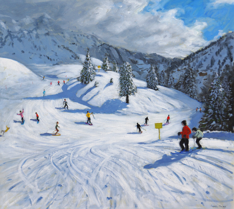 Skiing,Kitzbuhel a Andrew  Macara