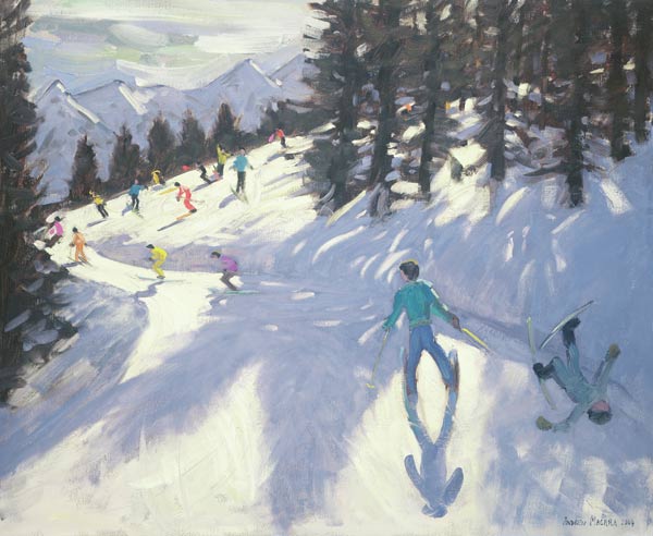 Austrian Alps, 2004 (oil on canvas)  a Andrew  Macara