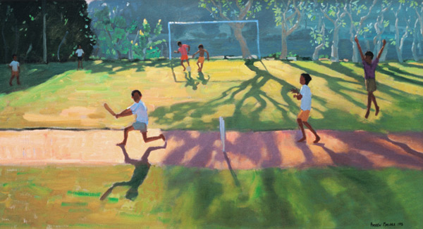 Cricket, Sri lanka, 1998 (oil on canvas)  a Andrew  Macara