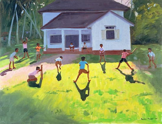 Cricket, Sri Lanka, 1998 (oil on canvas)  a Andrew  Macara