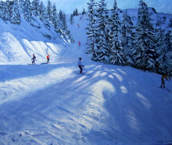 Morzine, ski run a Andrew  Macara