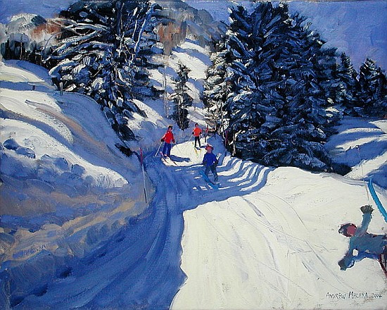 Ski Trail, Lofer, 2004 (oil on canvas)  a Andrew  Macara