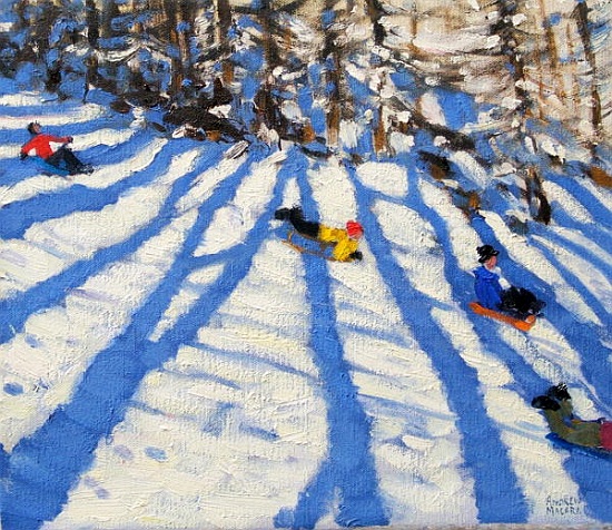 Tree shadows, Morzine a Andrew  Macara
