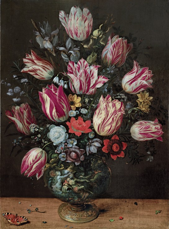 Vase with Tulips a Andries Daniels