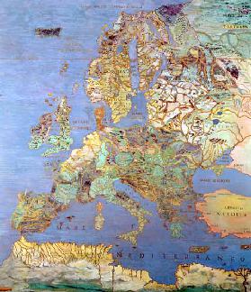 Map of Sixteenth Century Europe, from the ''Sala del Mappamondo (Hall of the World Maps) c.1574-75
