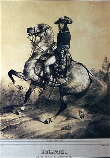 Napoleon Bonaparte as General and Supreme Commander of the Italian army a Ange-Louis (Janet-Lange) Janet