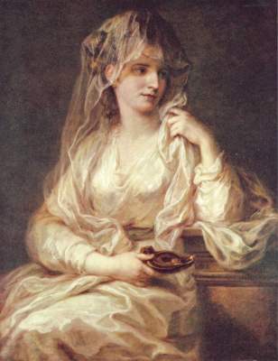 Portrait of a lady as Vestalin a Angelica Kauffmann