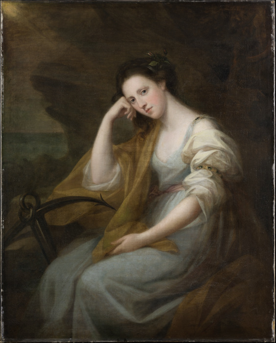 Portrait of Lady Louisa Leveson-Gower (1749/50-1827), later Baroness Macdonald, as Spes a Angelica Kauffmann