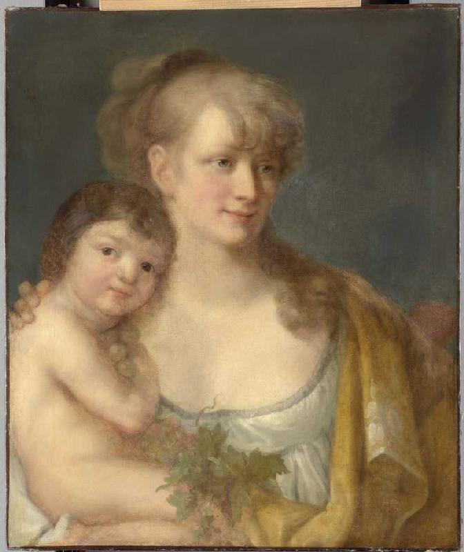Juliane von Krüdener mit ihrem Sohn Paul a Angelica Kauffmann