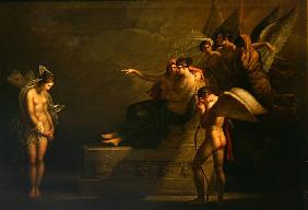 Scene from the legend of Amour and Psyche