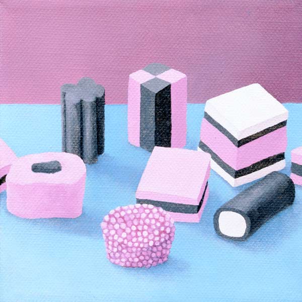 Pink Allsorts, 2003 (oil on canvas)  a Ann  Brain