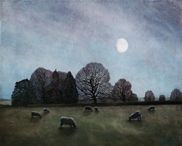 Moonlit Night, 2004 (oil on canvas)  a Ann  Brain