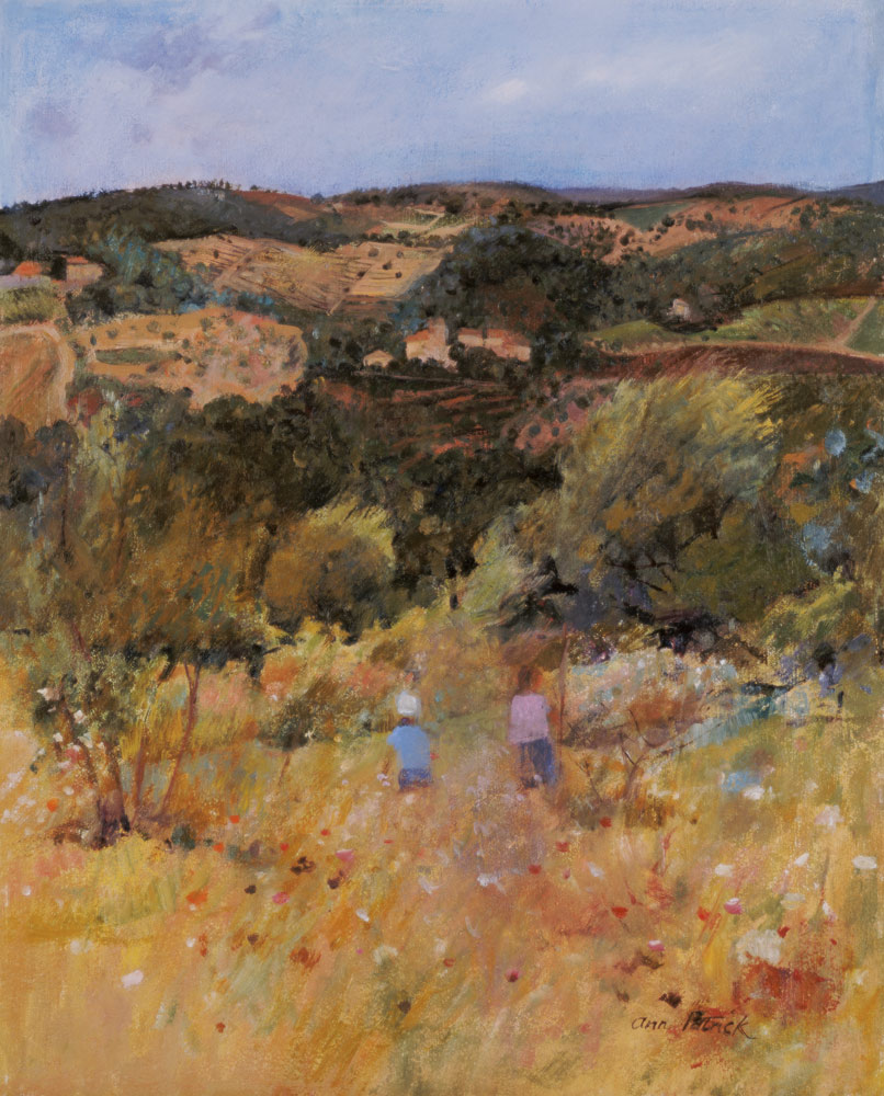 Landscape near Siena, 1994 (oil on board)  a Ann  Patrick
