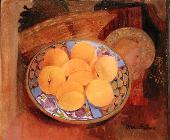 Nectarines and Angel, 1999 (oil on board)  a Ann  Patrick