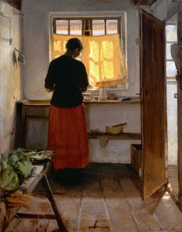 The Girl in the Kitchen a Anna Ancher