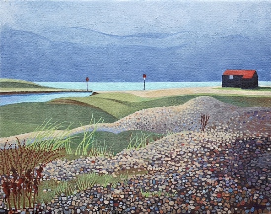 Hut, Rye Harbour a Anna  Teasdale