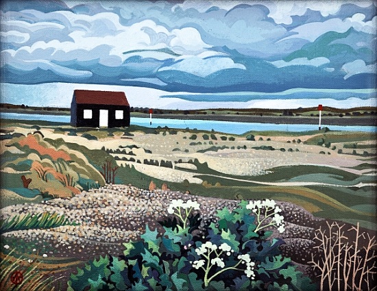 Hut, Rye Harbour a Anna  Teasdale