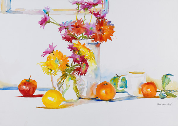 Fruit and Flowers a Anne Hannaford 