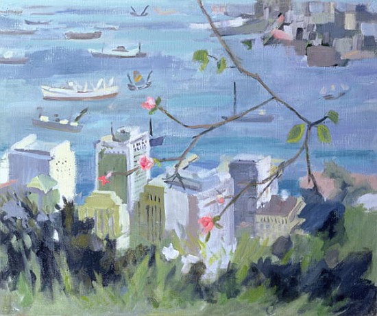 Hong Kong (oil on canvas)  a Anne  Durham