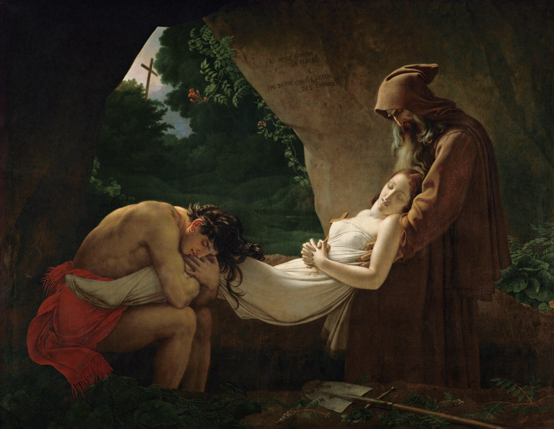 The Tomb of Atala a Anne-Louis Girodet de Roucy-Trioson