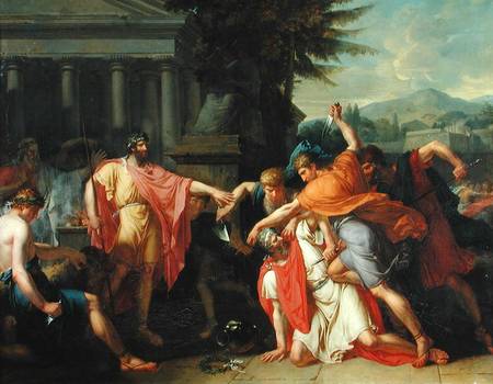 The Death of Tatius a Anne-Louis Girodet de Roucy-Trioson