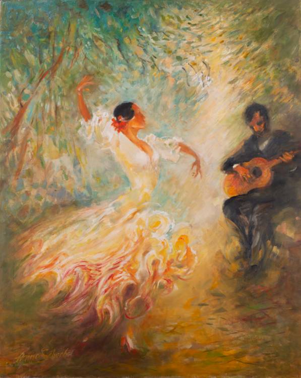 Flamenco-Tänzerin a Anne Scherbel