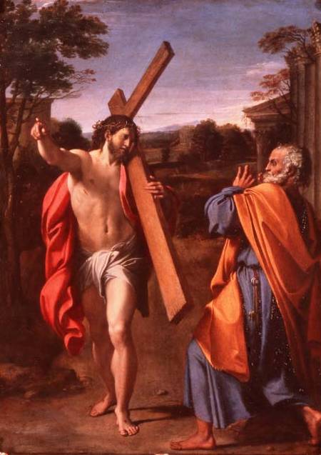 Christ Appearing to St. Peter on the Appian Way a Annibale Carracci