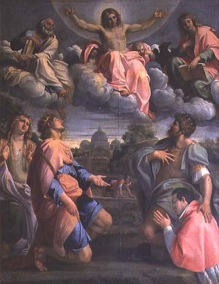 Christ in Glory with the Saints a Annibale Carracci