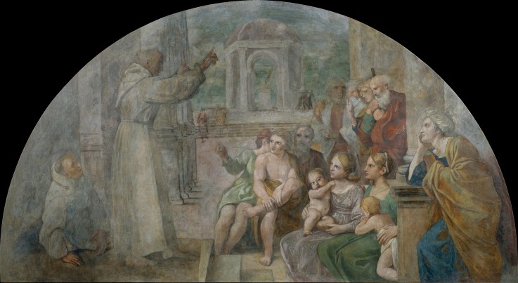Saint Didacus Preaching a Annibale Carracci