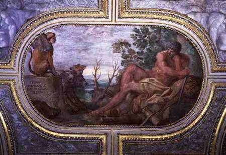 Hercules and the Sphinx with Cerberus, from the 'Camerino' a Annibale Carracci