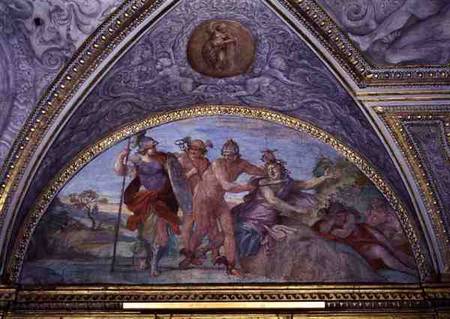 Lunette depicting Perseus Slaying the Medusa, from the 'Camerino' a Annibale Carracci
