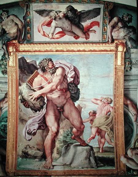 Polyphemus Attacking Acis and Galatea a Annibale Carracci