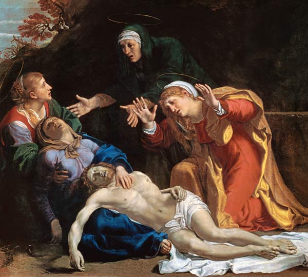 The Dead Christ Mourned ('The Three Maries') a Annibale Carracci