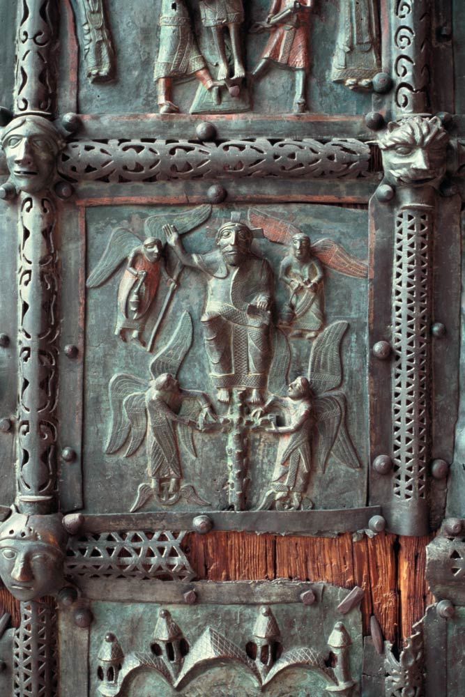 Panel from the left hand door of the portal a Anonym Romanisch