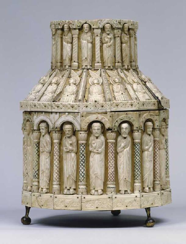 Apostel, Engel, und Propheten (,Grosses' Turmreliquar). 1. Hälfte 13. Jh. a Anonym Romanisch