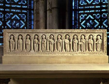 Apostles under Arcadescarved relief a Anonym Romanisch