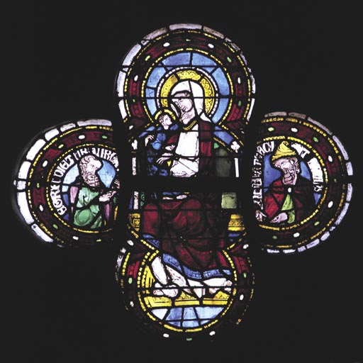 Assisi, Glasfenster, Maria mit Propheten a Anonimo, Haarlem