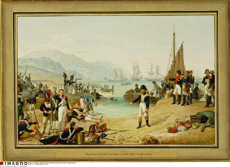 Landing of Napoleon Bonapartes at Antibes a Anonimo, Haarlem