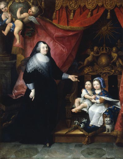 Ludwig XIV., Bruder u. Gouvernante a Anonimo, Haarlem