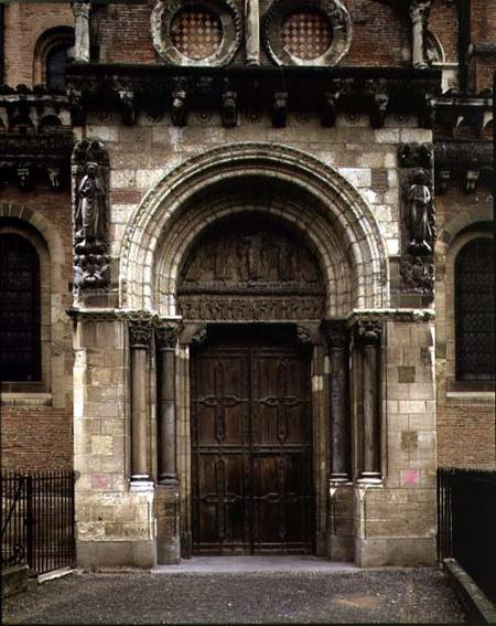 Porte Miegeville, south portal a Anonym Romanisch