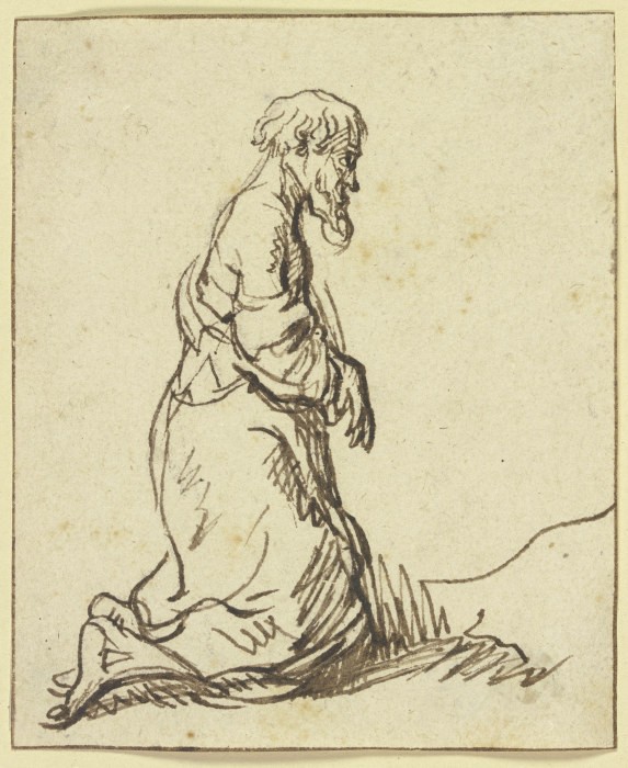 Kniender Mann (Heiliger Hieronymus) a Anonym