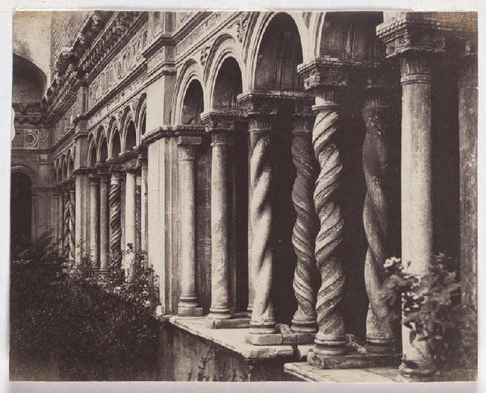 Rome: Columns in the cloister of San Giovanni in Laterano a Anonym