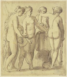 Venus und die drei Grazien