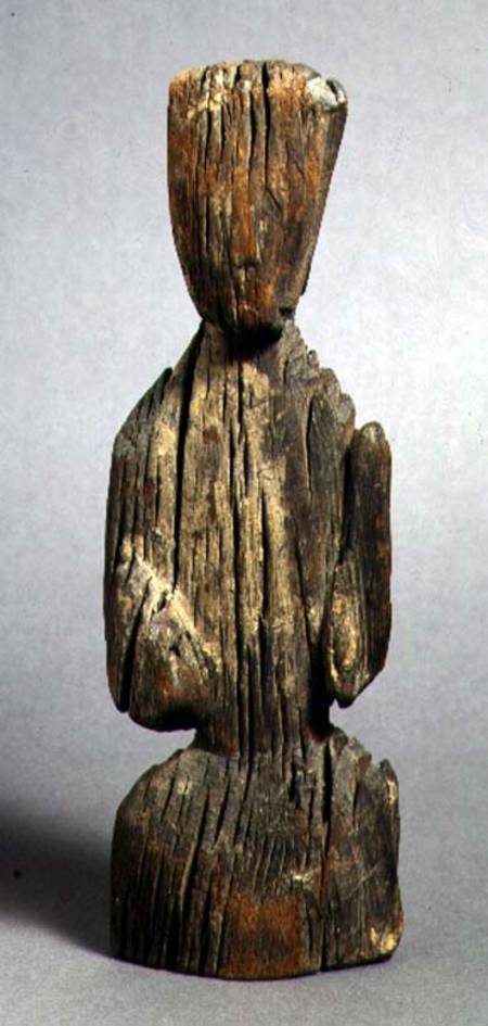 1992-146 Carved wooden figureHan dynasty a Anonimo