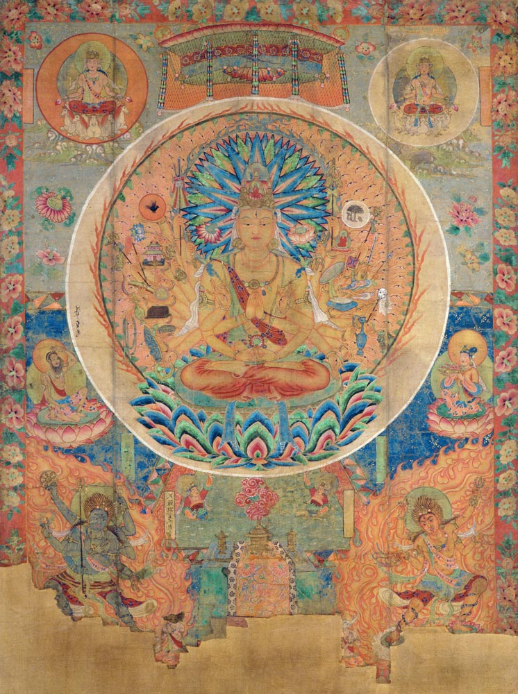 Ch.xxvviii.006 The Mandala of Sahasrabhuja Avalokitesvara, Tunhuang a Anonimo